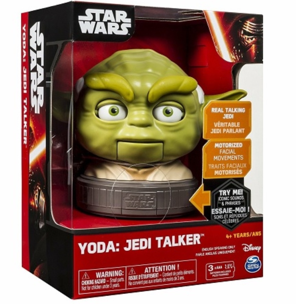 Disney STAR WARS JEDI TALKING YODA Head NEW